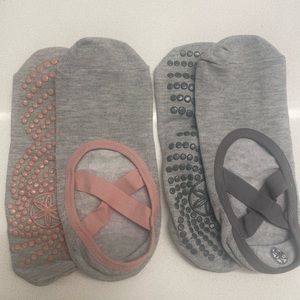 Set of (2) Gaiam Yoga Barre Socks